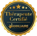 Badge Thérapies certifiées pour Géraldine Campenet sur Annuaire-Therapeutes.fr
