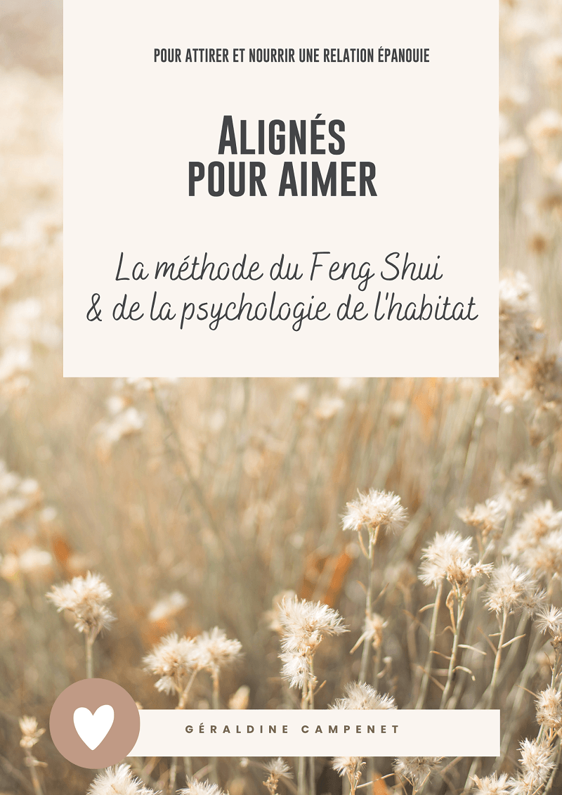 Couverture du livre PDF Aligné pour aimer - Feng Shui traditionnel et psychologie de l'habitat pour les relations et le couple - Géraldine Campenet